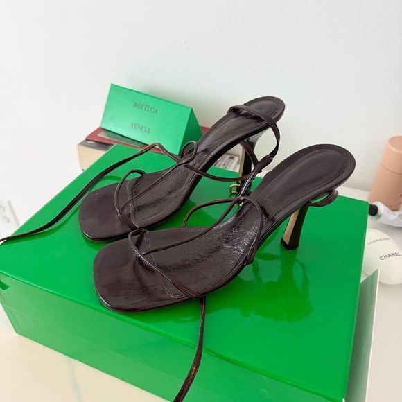 Bottega Veneta Strappy Heels brown size 37 - Picture 1 of 4